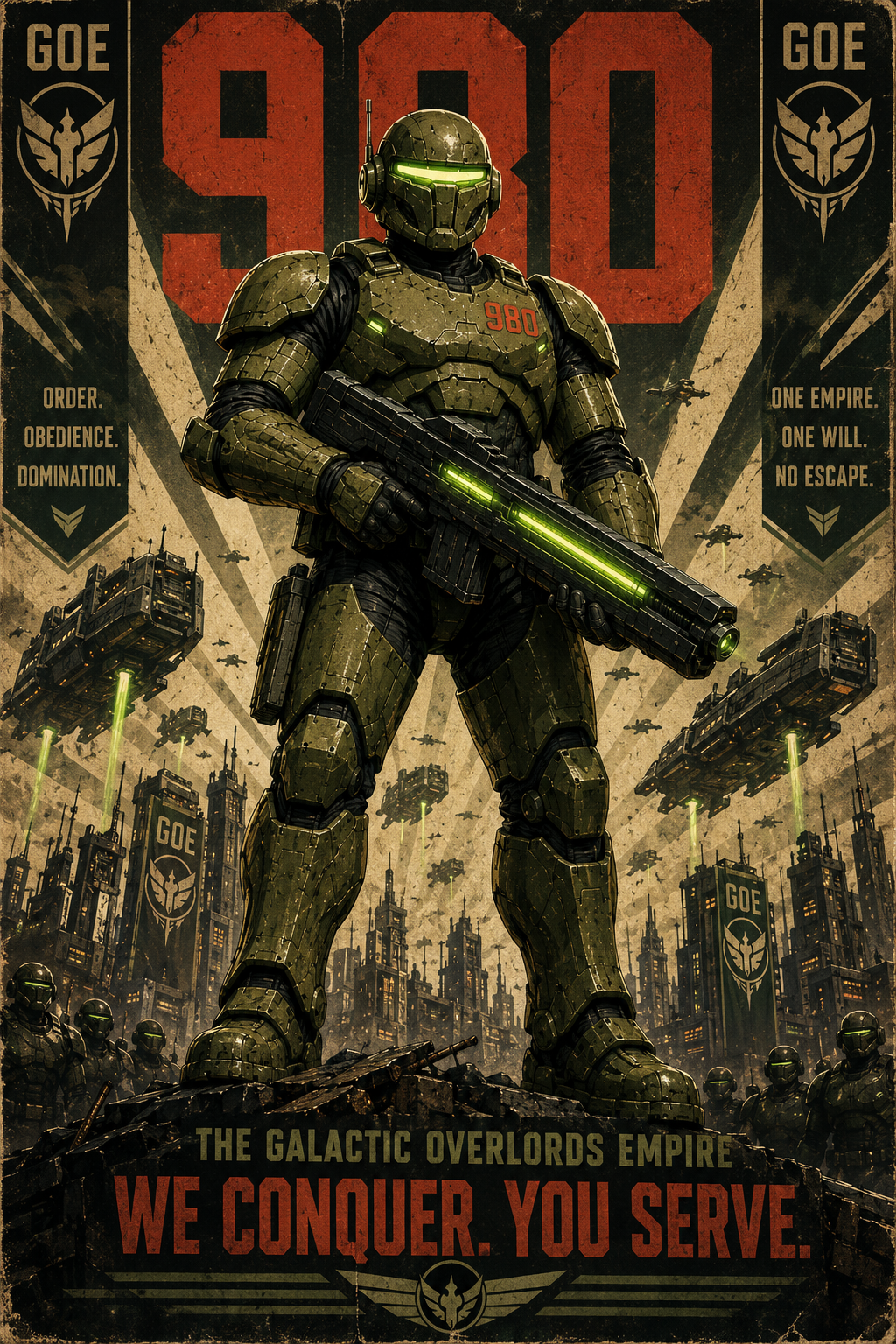 Galactic Overlords Empire Trooper980 propaganda poster